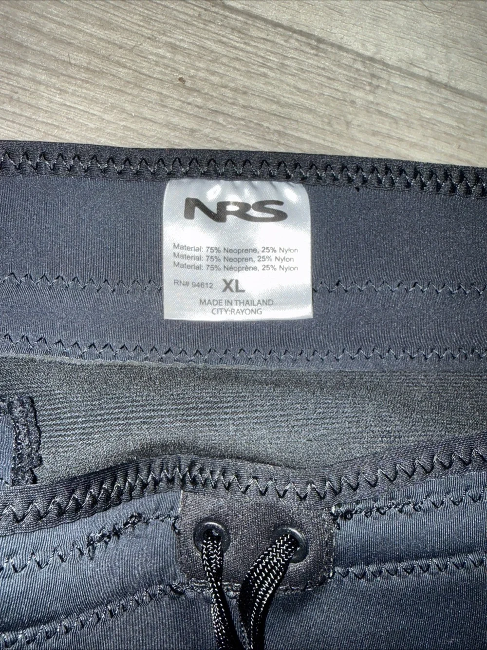 NRS Hydroskin 0.5 Shorts Black neoprene Mens Size XL Water Activity Swim Scuba